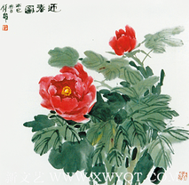 梁镇雄作品 《迎春图》